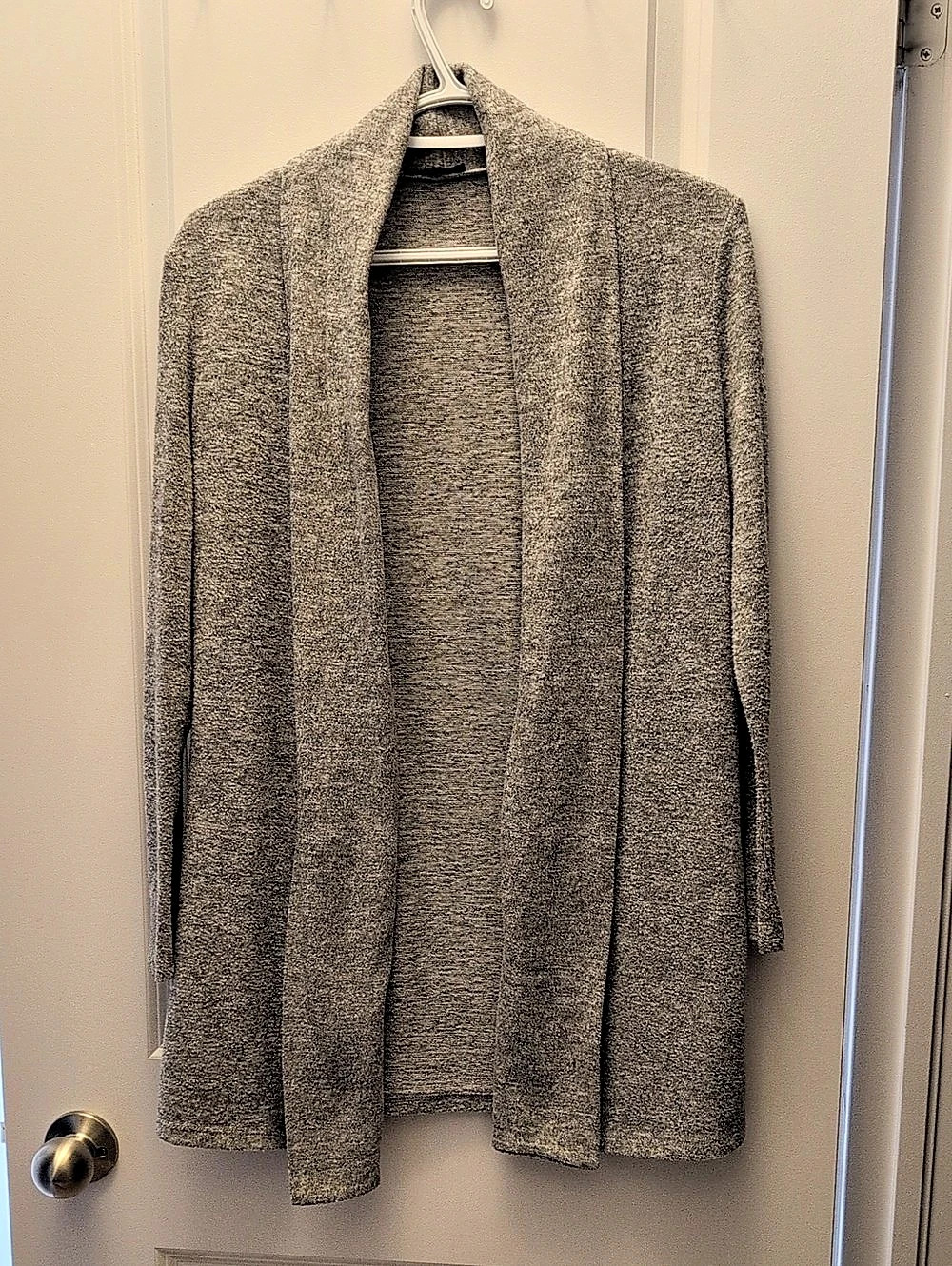 Dynamite Gray Open Front Cardigan